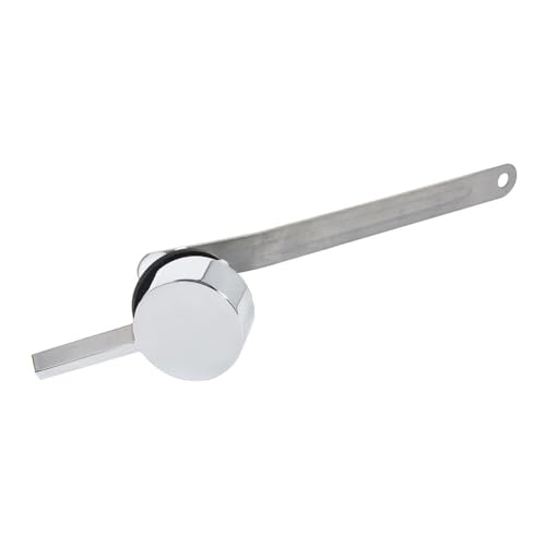 Lawnoval Mango de acero inoxidable 304 cromado pulido para montaje frontal, compatible con tanques de inodoro estándar, fácil instalación