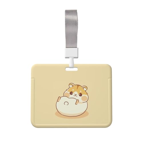 IDカードホルダー ハムスター 名刺ホルダー ネームホルダー 名札ケース 定期ケース 薄型 吊り下げ名札 IDカードケース おしゃれ パスケース 社員証 学生証 通勤 通学 贈り物