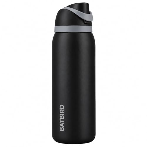 Image of Stainless Steel Water Bottle 960ML Steel, Flip Cap Water Bottle for School, Office, Gym, Travel and Daily Use, Easy Sip Steel Bottle for Adults, Kids and Home