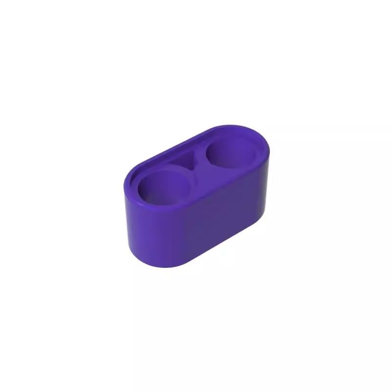 BrickBuddy Gobricks GDS-662 Technic Beam 1 x 2 Thick 50PCS Compatible with Lego Toy 43857 DIY Parts and MOC Components for Major Brick Brands Color: