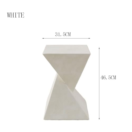 Table basse en ciment blanc pour jardin et terrasses de cafés - 3