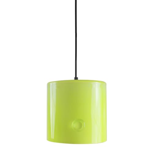Suspension en verre jaune fluo pour une décoration de cuisine moderne