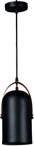 Image of MONI Modern Pendant Light for Home | Decorative Hanging Ceiling Lamp for Dining Table, Kitchen, Living Room & Cafe | Minimalist Indoor Hanging Light | E27 Bulb Compatible (Black, Pack of 3)