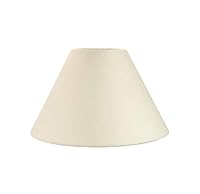 Traditional 8 Cream Cotton Coolie Lampshade Suitable for Table Lamp or Pendant by Happy Homewares