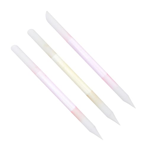 FRCOLOR 3pcs Nail Polishing Tools Nail Files for Manicure Portable and Compact for Home and Salon Use Random Color