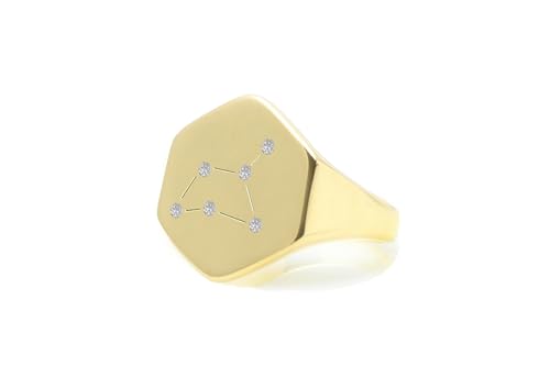 Cadeau parfait pour elle : bague hexagonale étincelante en CZ