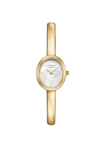 Rosefield Bangle Small Montre Femme – Bracelet Doré – Montre Femme avec Cadran Blanc – Acier...