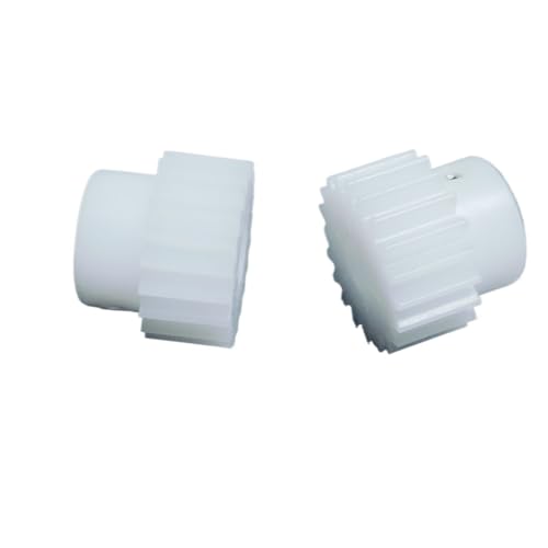 Cylindrical Drive 2pcs 0.5M POM Spur Gear with Step 0.5 Module 29 Teeth Straight Teeth Cylindrical Gear 15.5mm Diameter Mechanical Pinion Rack Machinery(6.35mm BORE)