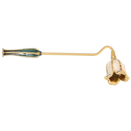 VILLCASE Household Products Aroma Supplies fire Extinguisher Antique Delicate Candle Metal Wick Snuffer Household Candle Snuffer Candlestick Tool Vintage Candle Snuffer Candle jar