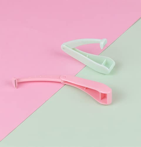 WOIWO 2 Pieces/Decoration Eyebrow Knife Set Model T Rake Knife Safety Eyebrow Shaving Knife Shaving Knife Beauty Tool