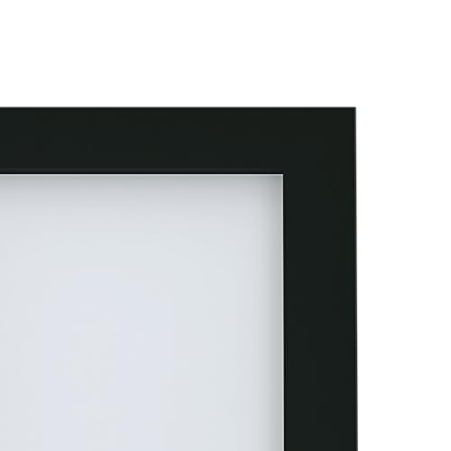 Amazon Basics Wood Photo Frame Set Of 2 | Rectangular | Wall Mount & Tabletop Stand (Black), 15.2L X 10.2W CM