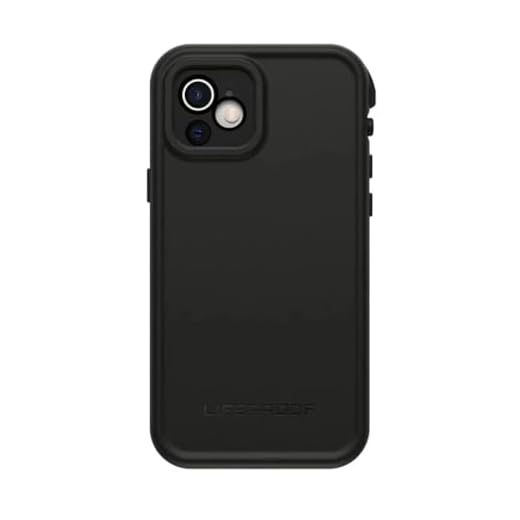 LifeProof Fre Case for iPhone 12, Waterproof (IP68), Shockproof, Dirtproof, Drop Proof to 2 Meters, Sleek and Slim Protective Case with Built in Screen Protector, Black