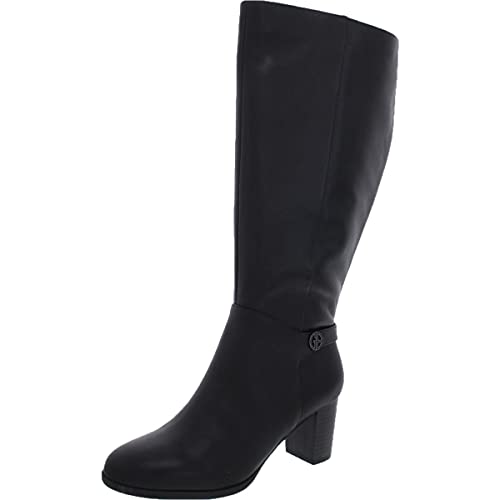 Giani Bernini Womens Adonnys Memory-Foam Wide-Calf Boots, Black, Size