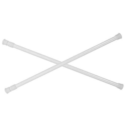 HOODANCOS 2 piezas Barra Extensible sin Taladro con Resorte Antideslizante para Cortinas y Seguridad Ventanas Soporte Resistente y Multifuncional para Baño y Armario