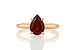 Garnet Ring - January Birthstone Jewelry - Stackable Gemstone, Handmade Everyday Accessory - Custom Size, Engraving - Branded Box Included