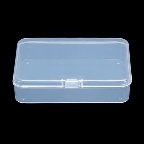 Image of 12 Pack Clear Plastic Beads Storage Containers Box (4.06 x 2.91 x 0.98 in) with Lid, Small Plastic Containers for Storage of Small Ite ms, Crafts, Jewelry, Hardware