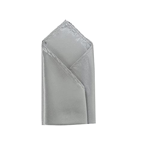 Image of TIE STUDIO Men's Solid Pocket Square | Size- 10cm x 10cm | Colour-Royal Blue | Pack of 1 |