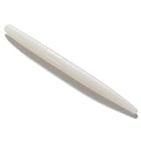 nako. 10 Pack Fatty Worm 5 inch, Senko-Worm Soft Plastic Bass Fishing Lure Kit (#7 Pure White)