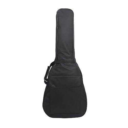 Hodeffior Bolsa para guitarra folk, mochila de guitarra de 41 pulgadas, funda de guitarra gruesa, funda de guitarra, funda de guitarra de gran capacidad, para guitarra eléctrica acústica, Black,