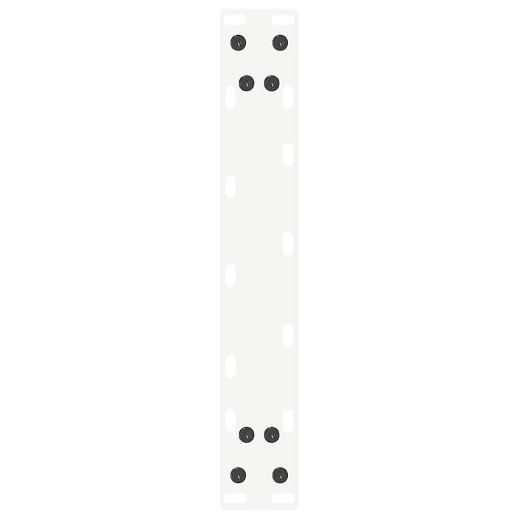 Nogi do stołu konsolowego w kształcie litery U, 2 szt. białe, nogi stołu ze stali malowanej proszkowo, regulacja wysokości z ochraniaczem podłogi, 38 x 72-73 cm, do mebli DIY i montażu