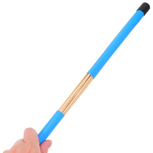 Paquete de 1 par INOOMP Baquetas de brocha para jazz y folk, varillas múltiples, agarre cómodo y construcción de madera, incluye bolsa de almacenamiento miniatura 4