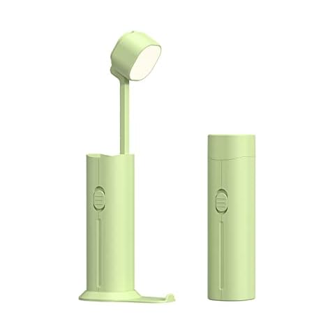Bedside Reading Lamp, DiliDala LED Desk Lamp USB Rechargeable Wireless for Kids, 3 Brightness / Phone Holder, Portable Emergency Light Book Light Nursing Light Outdoor (Green) Cover