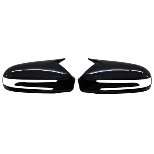 Boîtier de rétroviseur Mercedes Classe E CLS CLC style noir brillant premium