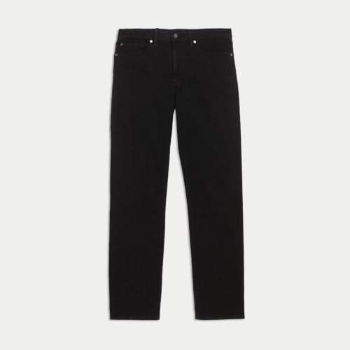 Image of Marks & Spencer Mens Light Wash Mid Rise Regular Fit Jeans