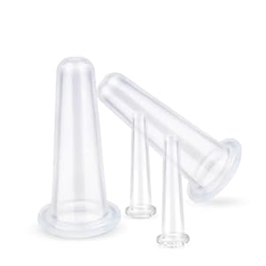 Odoukey Facial Cupping Facial Cupping Kit, Complete Cupping Treatment Kit, Cellulite Cup Met Body Cup, Facial Cupping, Vacuüm Massage Cup, Anti-Rimpel Anti-Aging Natuurlijke Huidverzorging Schoonheid Tool