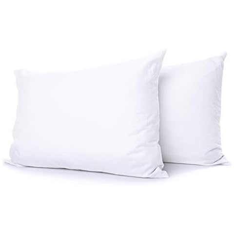 Comfort Beddings Premium Quality 800 Thread Count 100% Egyptian Cotton Pair of Pillow Cases White, Envelope Closure - Superking (50cm x 90cm) Cover