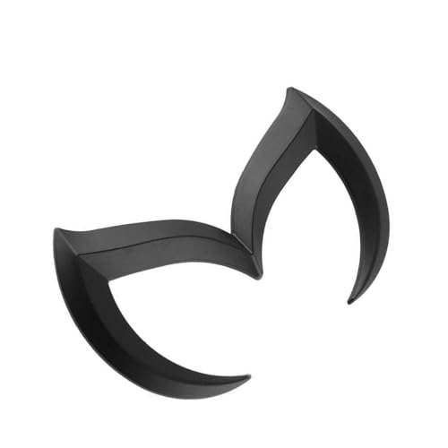 Image of SuPoo for Mazda Black Sporty Metal Evil 'M' Rear Trunk Badge Decal Emblem Glossy 3 5 6