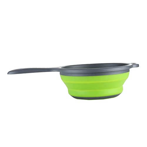 TOPPERFUN 1Pieza Cesta de Drenaje para Cocina Cesta de Colador Verde para Verduras Telescópico y Práctico Limpiar