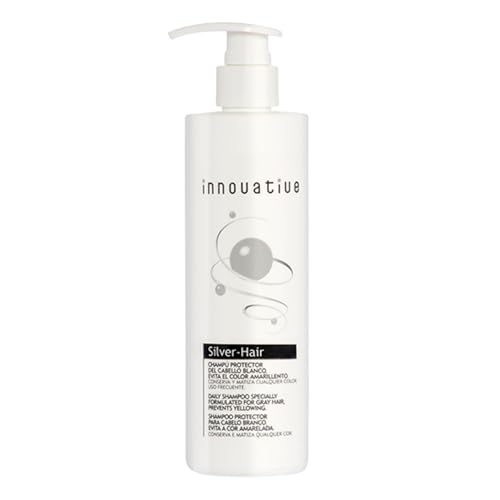 Rueber - Champu Para Pelo Blanco y Tonos Muy Rubios | Ideal Como Matizante Para Cabello Rubio Platino y Matizador Mechas | Evita Color Amarillento | Champu Canas Hombre y Mujer | Silver Shampoo