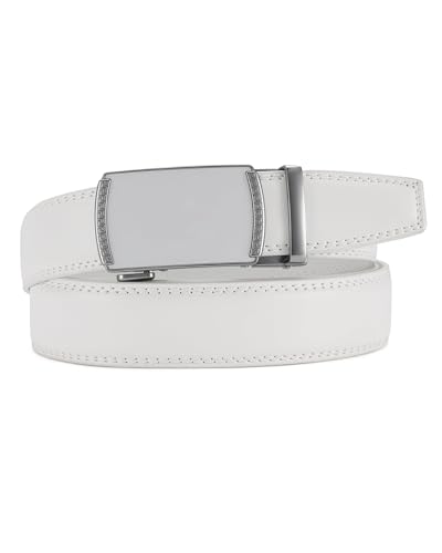 Image of CHAOREN Mens Dress Belt - Mens Ratchet Belt Leather for Dress Pant - Micro Adjustable Belts Fit Everywhere