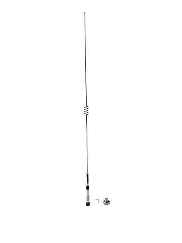 Anteenna TW-B-5 Ham Mobile Antenna with UHF Male Connector 144/440MHz VHF/UHF 2m/70cm Max Powr 120W 1 PC Free White Color of Adaptor Connector NMO to UHF Female (SO-239)