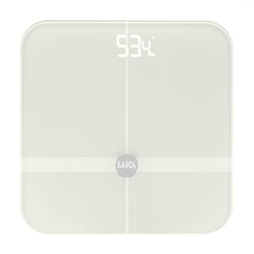 Bilancia da bagno elettronica Smart con calcolo della composizione corporale, con bluetooth e superficie ITO