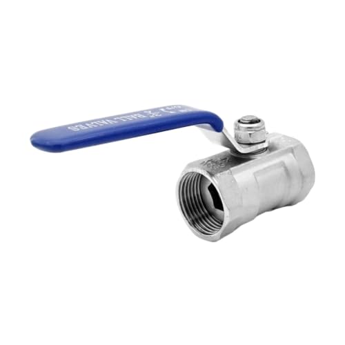 Válvula de bola de acero 304 de alta durabilidad con interruptor de rosca hembra de 3/4" 5
