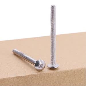 1/4-20 x 2 (20 pcs) Truss Head Machine Screws, 304 Stainless Steel (18-8), Cross Recessed Truss Head Machine Screws, Phillips Drive, Coarse Thread UNC, ANSI B18.6.3T image 2