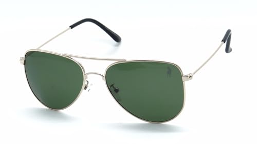 Óculos de Sol Aviador Clássico Unissex Polo London Club, Armação ...