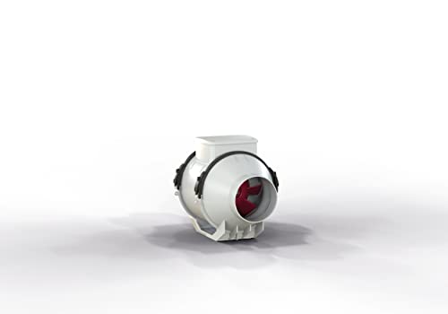 Vortice 17185 TIPO LINEO 100T - Extractor centrífugo de flujo mixto en línea, 100 mm, color gris