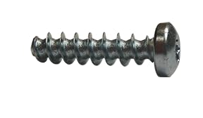 M3-1.57 x 5mm Thread Forming Screws for Plastics 30 Degree Thread Flank/Six-Lobe/Pan Head/Steel/Zinc (1000 pcs)