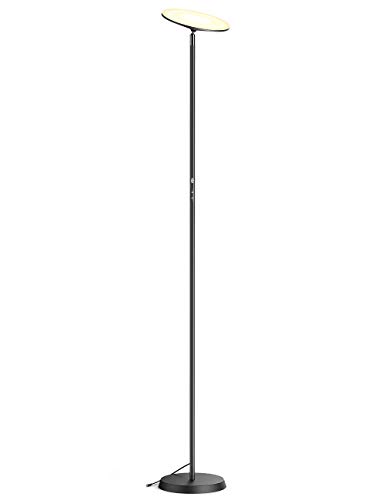TaoTronics LED Floor Lamp 30W Torchiere Tall Standing Lamp Modern Pole Light 2400lm