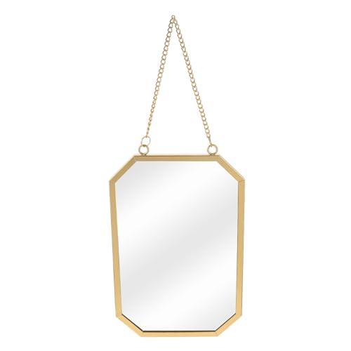 Specchio da appendere: lo specchio per il trucco è unico, delicato, chic e pieno di creatività, che può decorare bene il tuo spazio, specchio decorativo da parete in metallo