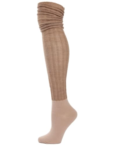 Image of MeMoi Jumbo Cable Over The Knee Cotton Blend Warm Socks