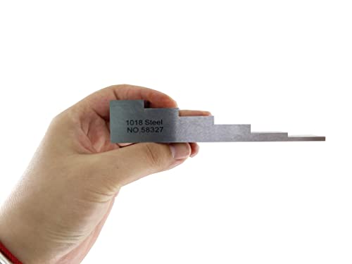 Bloque de calibración de 6 pasos para medidor de espesor ultrasónico con espesores 2.5mm, 5mm, 10mm, 15mm, 20mm, 25mm Material acero 1018 miniatura 5