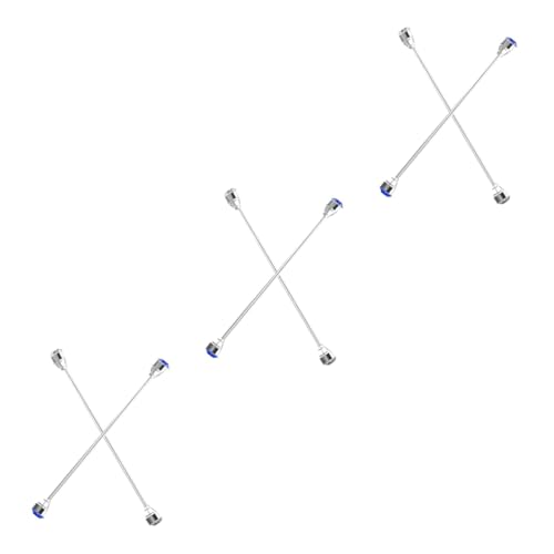 SHERCHPRY 3sets Collar Pin for Men Lapel Pin Decorative Shirt Collar Stay Rhinestone Clip 2pcs*3