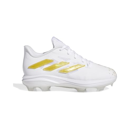 adidas Kids Boys Adizero Afterburner Thermoplastic Polyurethane Baseball Baseball Sneakers Shoes - White - Size 5 M