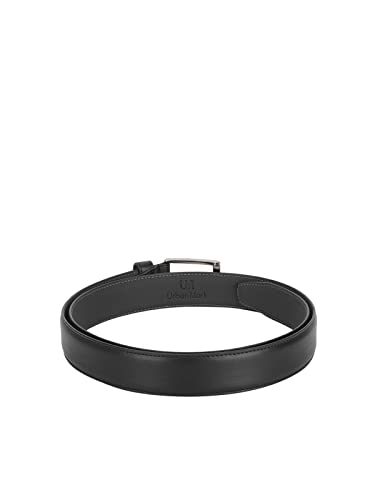 Image of UrbanMark Heavy Duty Faux Leather Black Formal Belt For Men
