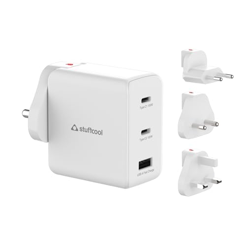 See full amazon price history chart for Stuffcool Nomad GaN Charger 102W PD PPS Supports Super Fast Charging 2.0, Charges macbooks, laptops, DSLRs, Gaming Console, with Exchangeable EU, USA, and UK pins Works with 100+ Countries Stuffcool Nomad GaN Charger 102W PD PPS Supports Super Fast Charging 2.0, Charges macbooks, laptops, DSLRs, Gaming Console, with Exchangeable EU, USA, and UK pins Works with 100+ Countries (B0CVQJDLWL) Amazon Price History, Amazon Price Tracker