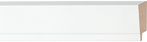 CountryArtHouse Picture Frame Moulding (Wood) 100ft Bundle - Traditional White Finish - 2.5